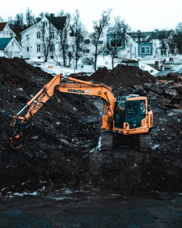 Winter Land Excavation. Land Excavation In Cincinnati Ohio