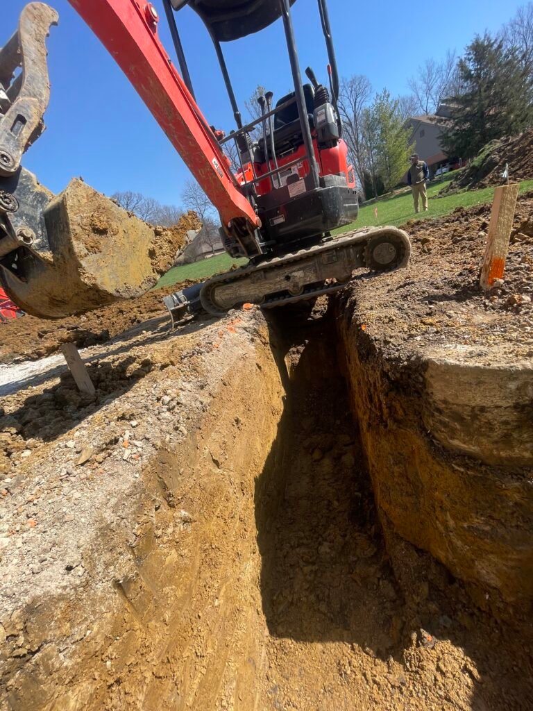 French Drains Cincinnati, Yard Drainage Cincinnati, Excavation Cincinnati.