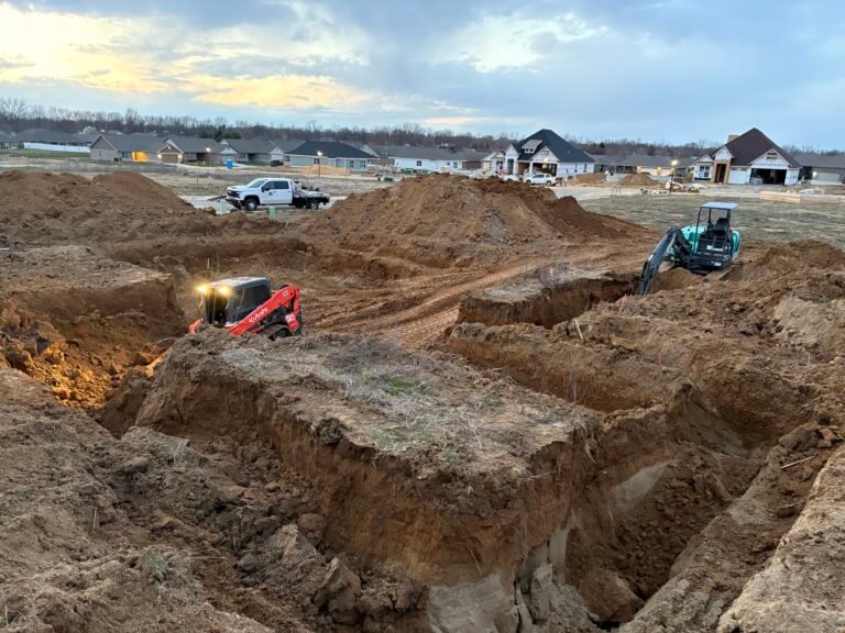 Residential excavtion services in Cincinnati Ohio. Foundation Excavation, Dirt removal